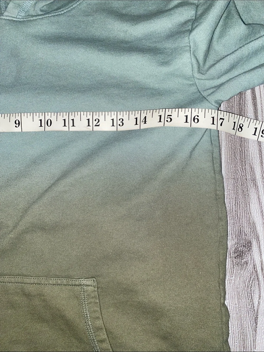 OshKosh B'gosh Light Teal Ombre Pullover Hoodie Size 14A